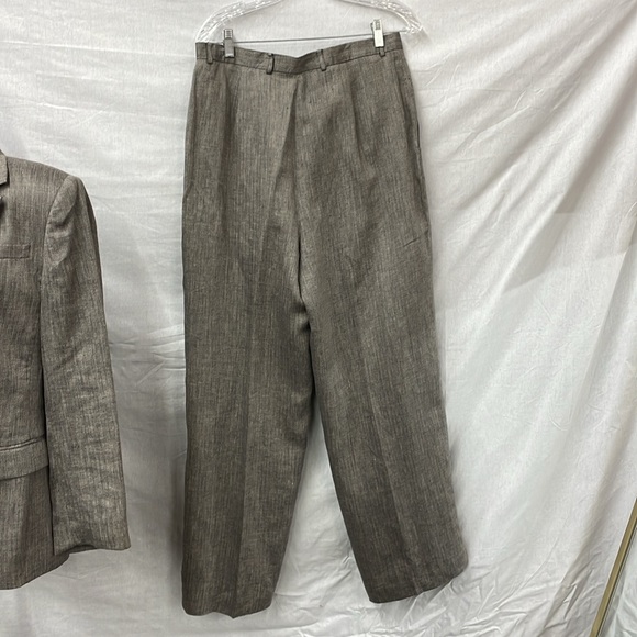 Preston & York women’s 100% linen, tan and black tweed suit, size 10/14 - Picture 10 of 10